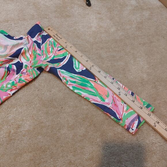 Lilly Pulitzer Size Extra Small XS 100% Pima Cotton Palmetta Dress Vias Print - Picture 7 of 11